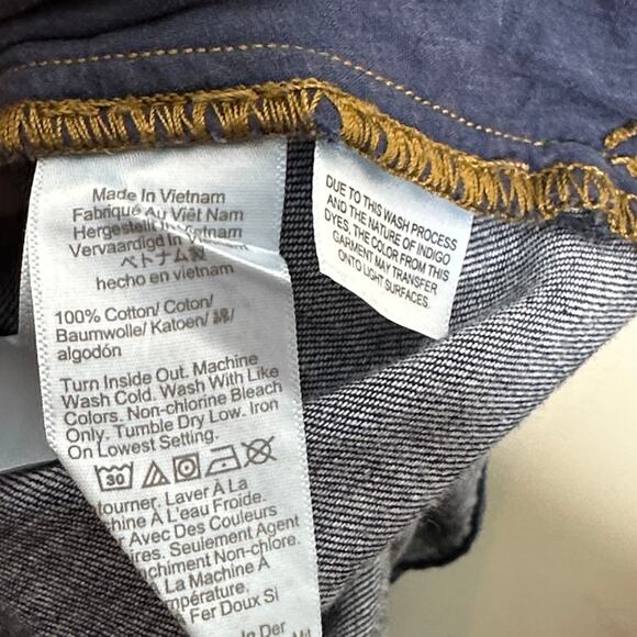 J. CREW 2024 Denim Utility Mini Dress Dark Indigo Sz 18 {A13} - Picture 7 of 8